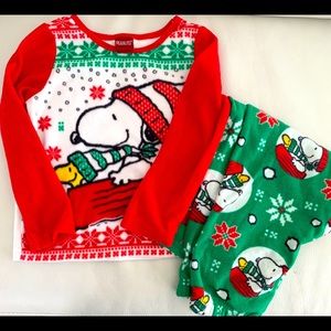 Snoopy CHRISTMAS pajamas fleece unisex size XS